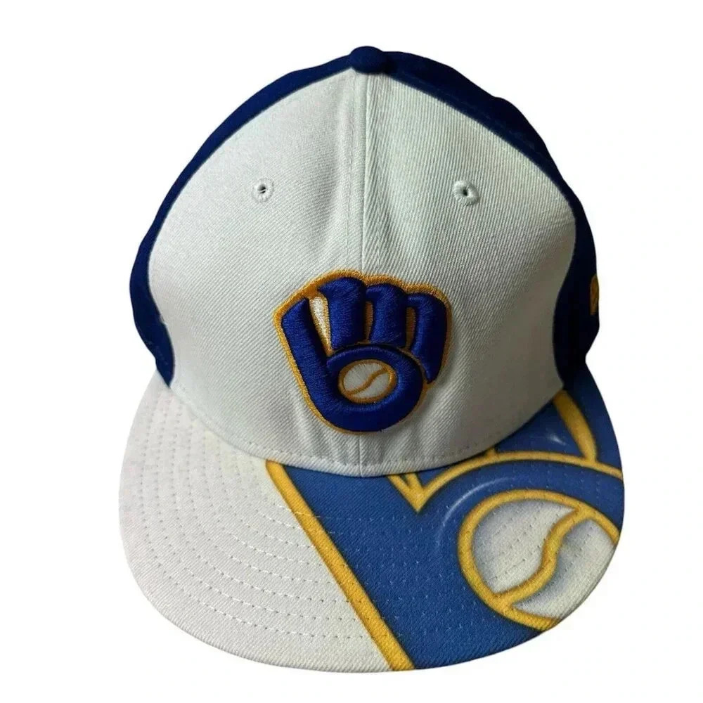 New Era 3D Viza Milwaukee Team Cap Size 7 1/4 New